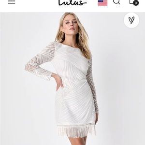 Selling this Lulu’s white sequin dress. Size M. Never worn. Newly purchased.
